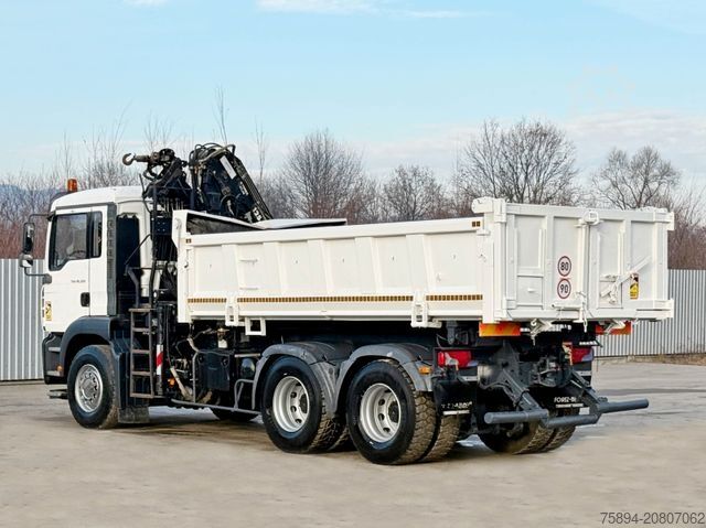 Tipper truck MAN TGA 26.350 * KIPPER 4,90m + TEREX ATLAS * 6x4 *