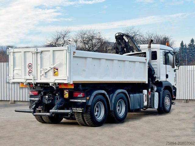 Tipper truck MAN TGA 26.350 * KIPPER 4,90m + TEREX ATLAS * 6x4 *