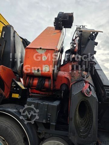 Autocarro con cassone fisso DAF 95XF / 8X4 / 35m Kran Palfinger PK90002 / WINCH