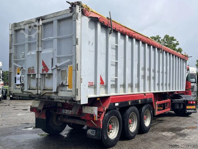 Kipper Stas Volume  40m3, 3 axels spring, Alu