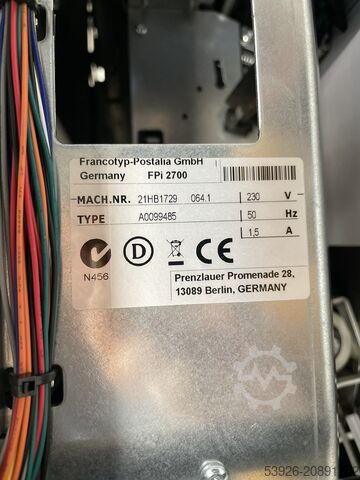 Konvolutindføringsmaskine Francotyp FPI 2700