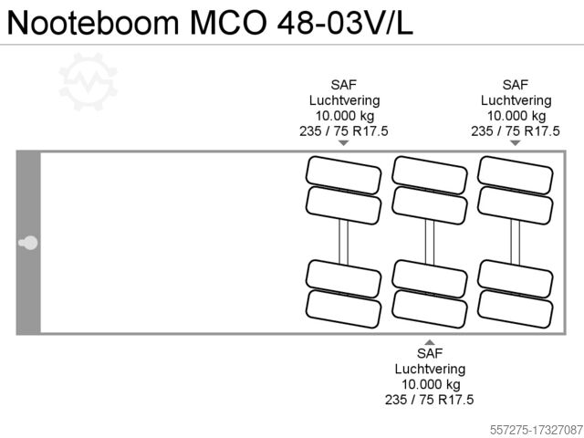 Semi carregador baixo Nooteboom MCO 48-03V/L