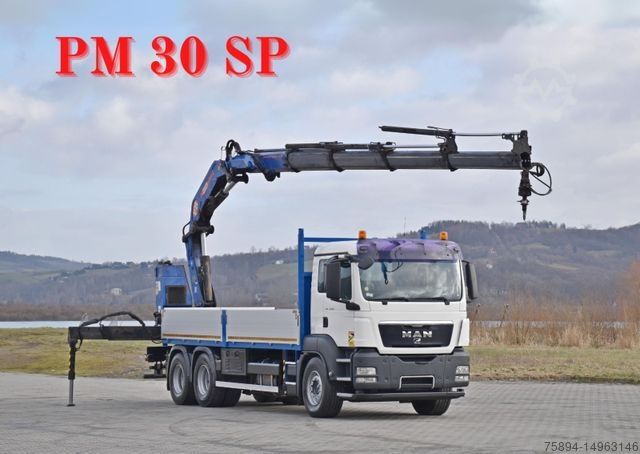 Autolaadkraan MAN TGS 26.360*PRITSCHE 6,60m * PM 30 SP / FUNK *6x4
