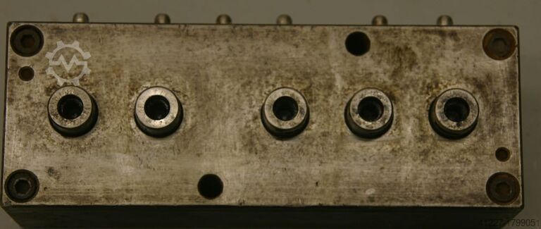 Multi-spindle head 5 drills Nottmeyer 32/48 Lochabstand