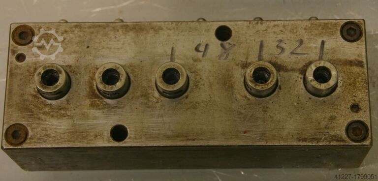 Multi-spindle head 5 drills Nottmeyer 32/48 Lochabstand