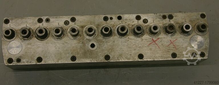 Multi-spindle head 13 drill bits Nottmeyer 32 Lochabstand