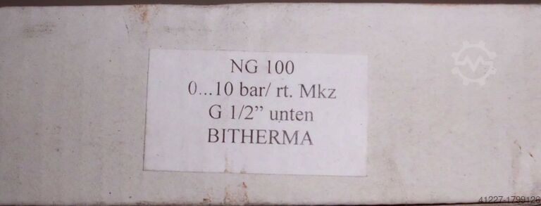 μανόμετρο Bitherma NG 100