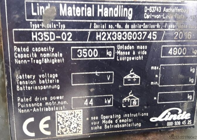 Gaffeltruck Linde H35D - 02