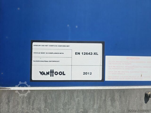 Zavesa sa strane VAN HOOL A3C002 / ALU RIMS / PALLET BOX / GALVANIZED STE...