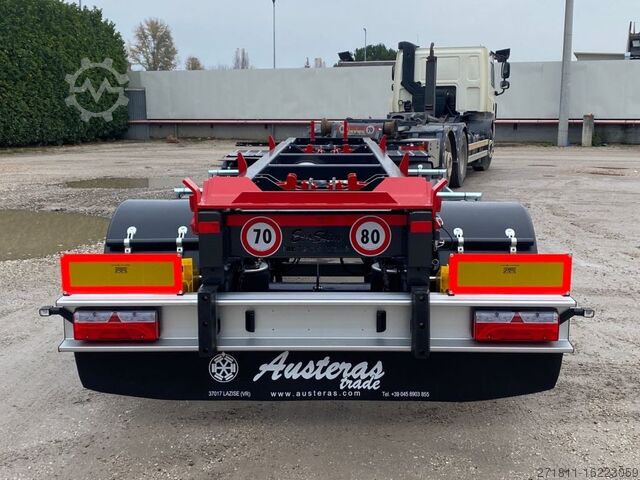 Afzetcontainer-aanhangwagen AUSTERAS RIMORCHIO NUOVO AUSTERAS SCARRABILE PNEUMATICO