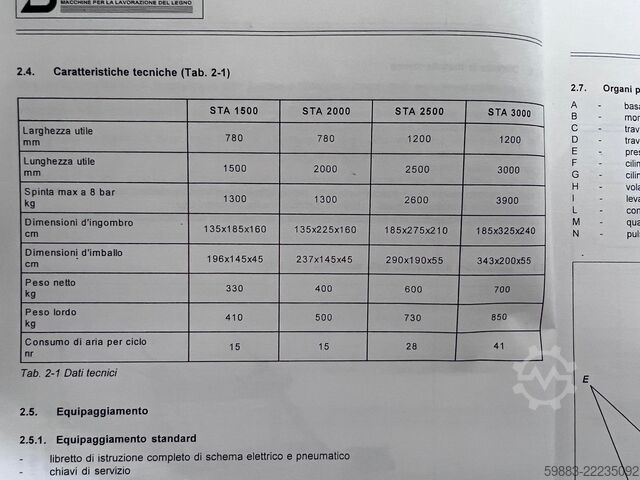 πιεστήριο πλαισίου Stromab STA 2500
