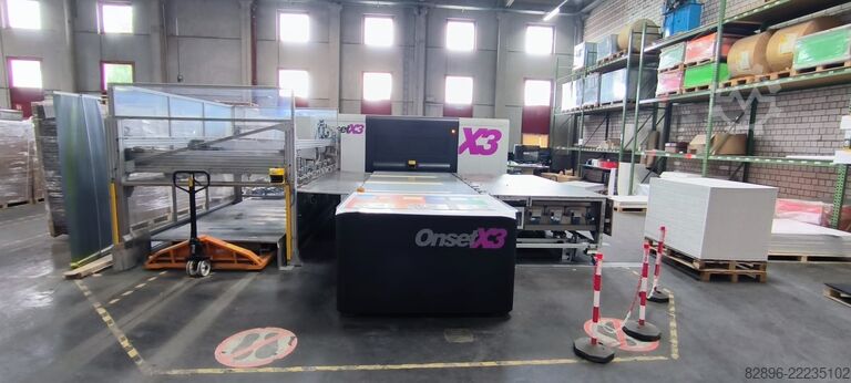 Przemysłowa drukarka cyfrowa UV do materiałów sztywnych Agfa Inca Onset X3 3/4 automation