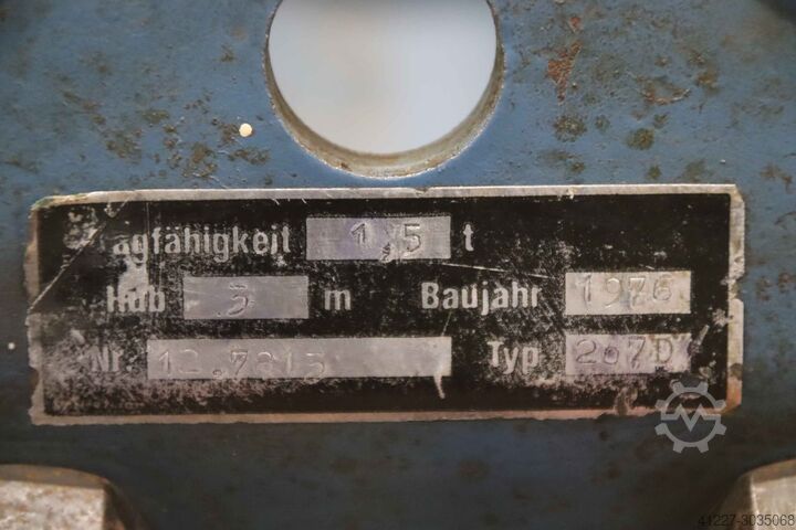 Πλαίσιο γερανού Gedi 1500 kg