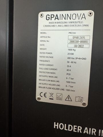 Elektropolírozó rendszer GPAINNOVA DLyte PRO500