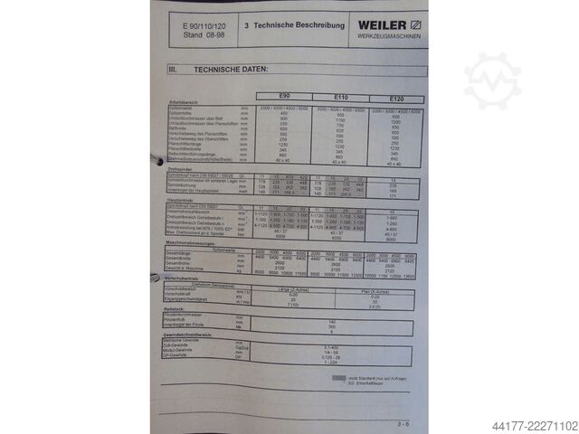 Cycledraaibank Weiler E 120 x 3.000