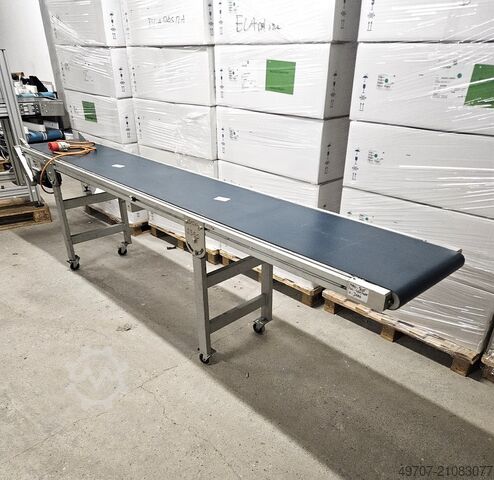 Transportband van 310 x 40 cm, sorteerlint WITTMANN FP66U conveyor belt 3100x400mm