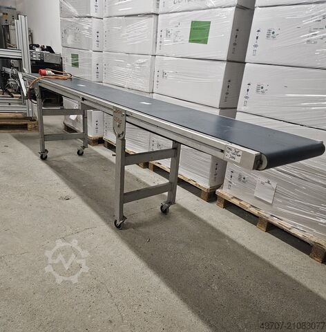 Transportband van 310 x 40 cm, sorteerlint WITTMANN FP66U conveyor belt 3100x400mm