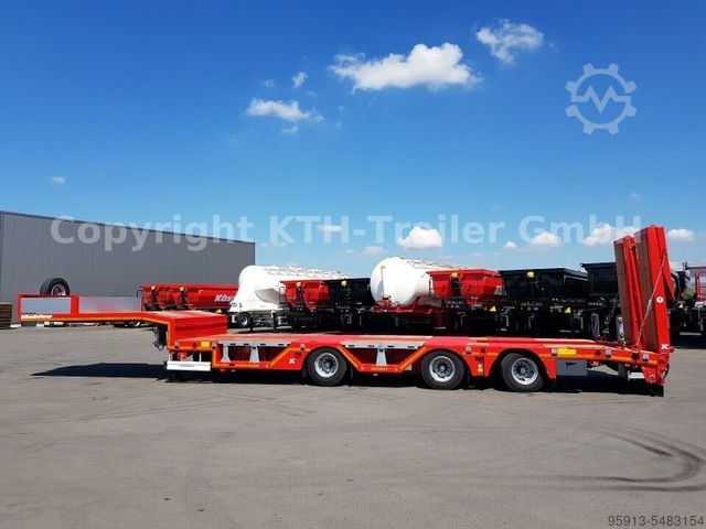 Dieplader oplegger KÄSSBOHRER Tieflader Lowbed SLA3 Radmulde/Wheel Recess