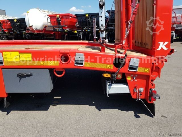 Dieplader oplegger KÄSSBOHRER Tieflader Lowbed SLA3 Radmulde/Wheel Recess