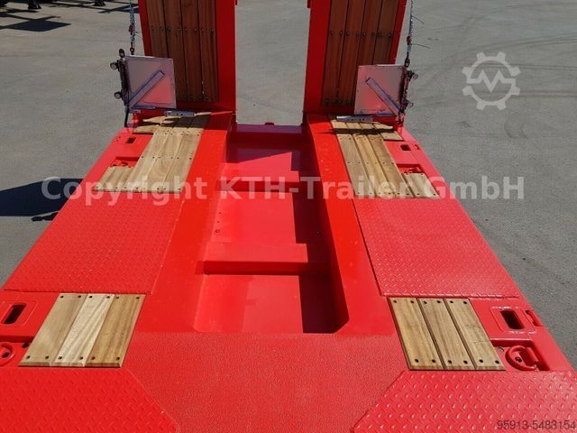 Dieplader oplegger KÄSSBOHRER Tieflader Lowbed SLA3 Radmulde/Wheel Recess