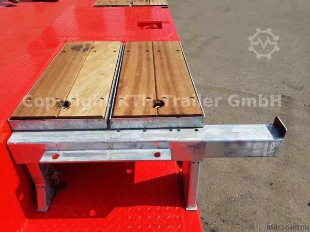 Dieplader oplegger KÄSSBOHRER Tieflader Lowbed SLA3 Radmulde/Wheel Recess