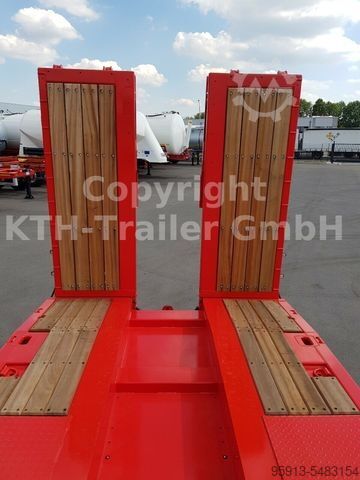 Dieplader oplegger KÄSSBOHRER Tieflader Lowbed SLA3 Radmulde/Wheel Recess