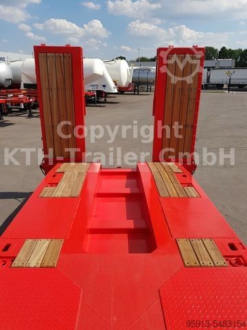 Dieplader oplegger KÄSSBOHRER Tieflader Lowbed SLA3 Radmulde/Wheel Recess