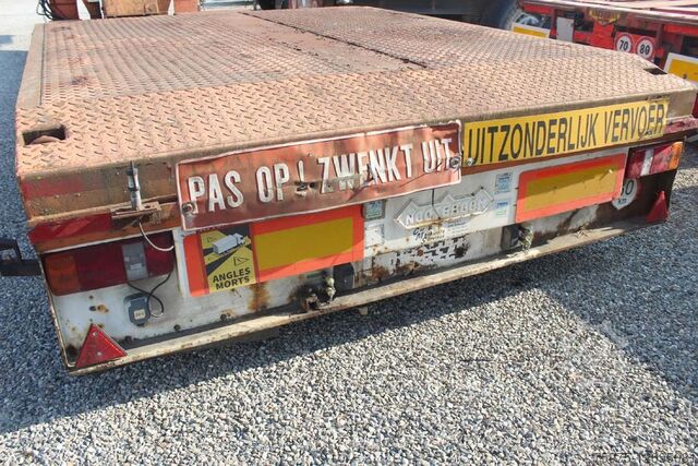 Dieplader bouw transport Nooteboom carrellone culla 2 assi nooteboom ribassato usato