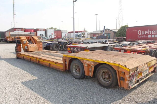 Dieplader bouw transport Nooteboom carrellone culla 2 assi nooteboom ribassato usato