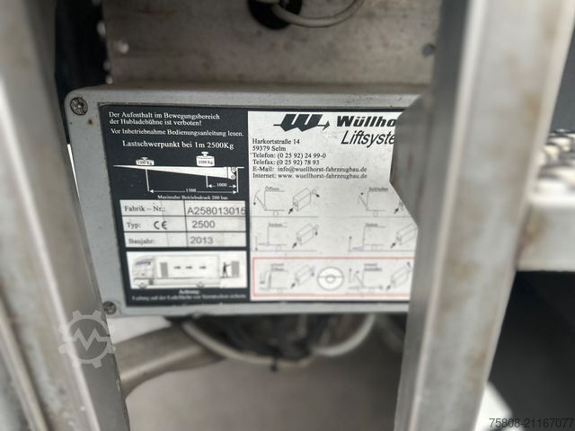 Chladírenský přívěs Wüllhorst TFA 18-7,5 Carrier  Durchlader LBW