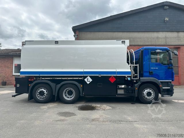 Cisternové vozidlo MAN TGM 26.320 Rohr 21.000L Oben/unten Funk Lenk