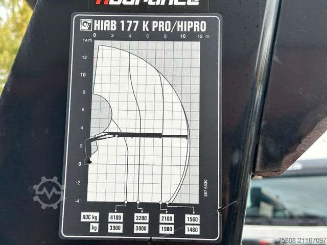 Jeřáb na nákladním automobilu MAN TGS 26.440 Baustoff Hiab XS177 K Lenk Navi