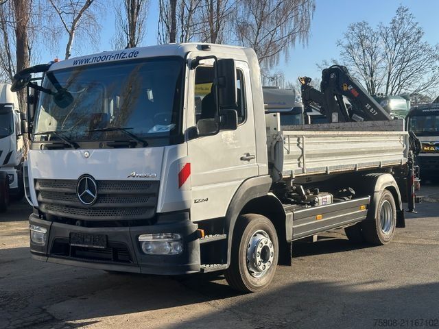 Sklápěcí vůz MERCEDES-BENZ Atego 1224 Kipper Kran Hiab XS 077 AHK Klima