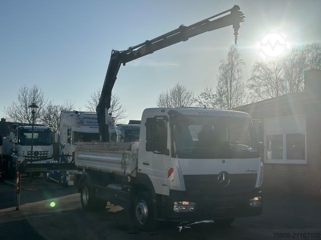 Sklápěcí vůz MERCEDES-BENZ Atego 1224 Kipper Kran Hiab XS 077 AHK Klima
