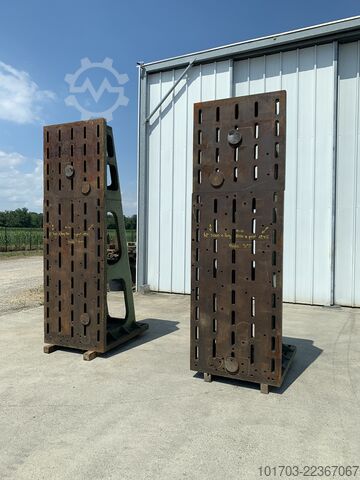 Para żeliwnych płyt kątowych Paire d'équerres en fonte 3000 x 1000 x 1245 mm