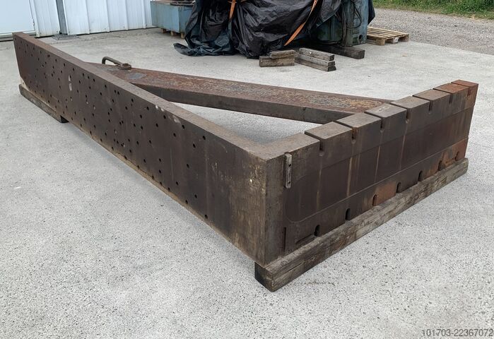 Pereche de plăci unghiulare din fontă Equerres de bridage en fonte 4000 x 2000 x 575 mm