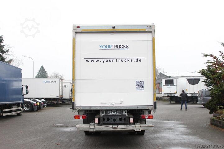 Samochód ciężarowy typu furgon Mercedes-Benz Antos 1827 E6 Koffer 8,5m LBW S.Tür 199.000 km