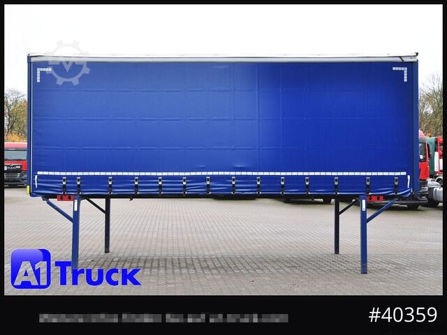 Wissellaadbak met open laadbak en zeil KRONE Wechselbrücke 7,45, Code XL, Bordwand, neue Plane