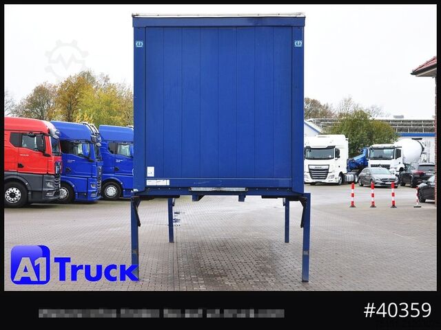 Wissellaadbak met open laadbak en zeil KRONE Wechselbrücke 7,45, Code XL, Bordwand, neue Plane