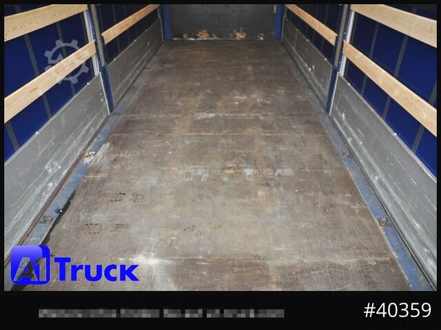 Wissellaadbak met open laadbak en zeil KRONE Wechselbrücke 7,45, Code XL, Bordwand, neue Plane