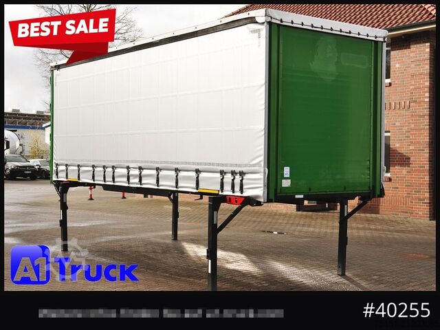 Wissellaadbak met open laadbak en zeil KOEGEL 7.45  BDF Wechselbrücke, neue Plane, Bordwand