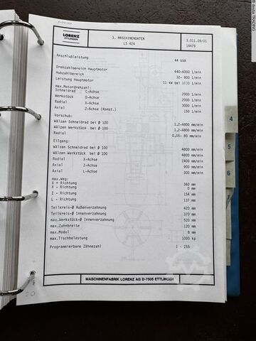 Gear Hobbing and Shaping Mach. -combined LORENZ LS 424