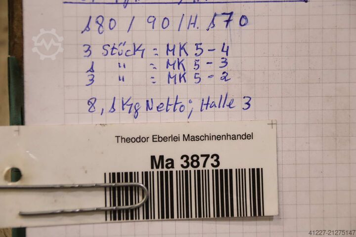 Morse taper sleeve MK5, 7 pieces unbekannt MK5/4  MK5/3  MK5/2