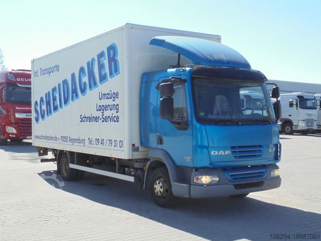 Dubă cu caroserie tip cutie DAF LF45.140 Möbelkoffer Bett 1000kg LBW