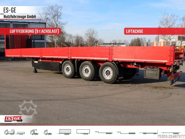 Arbejdsplatform sættevogn KÖGEL Multi Chassis, verstärkt, Bordwände