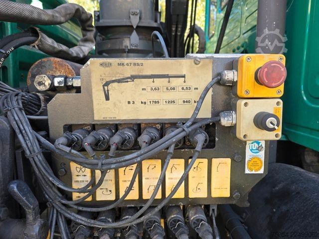 Driezijdige kipper MAN Dreiseitenkipper MAN 7731 mit Kran