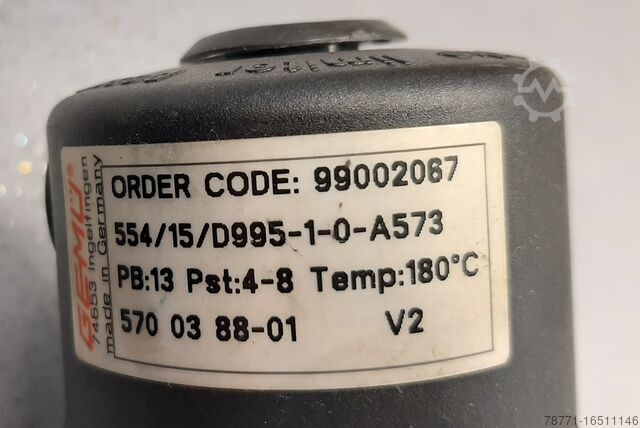 2/2-weg bolzuiger met hoekzitting Gemü 5700388-01