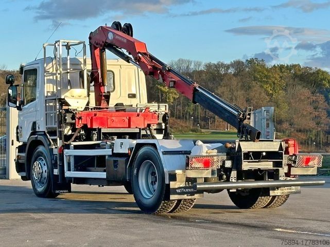 Jeřáb na nákladním automobilu SCANIA P250* FAHRGESTEL 4,30* HMF 635 K2/FUNK* TOP