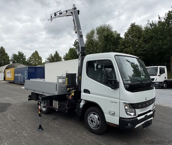 Truck-mounted crane van Fuso 3S15 Alu Pritsche 2.80m Ladekran Funk! sofort verfügbar!