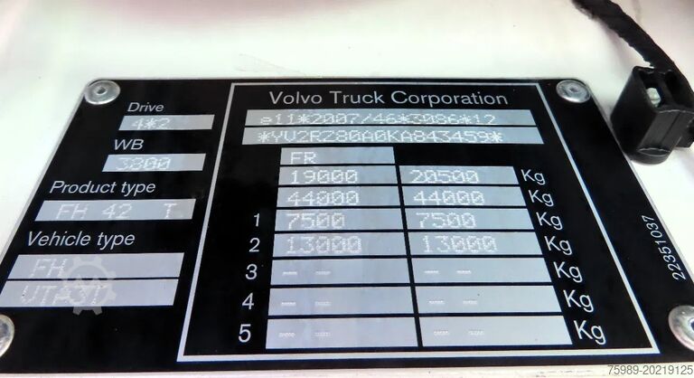Standart-SZM Volvo FH 460 BB-560-J   NL truck, LNG,  APK tot 08-10...